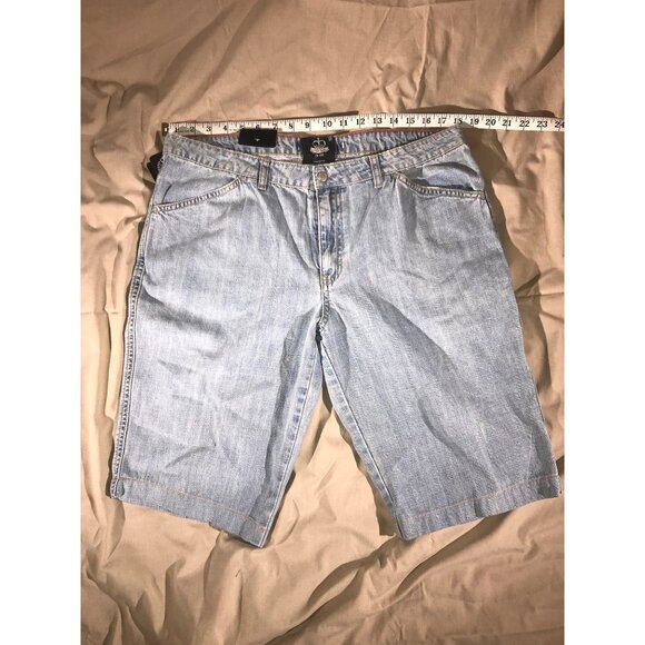 Tommy Hilfiger Mens Bklyn Untld Light Wash Blue Jean Shorts - Picture 5 of 6